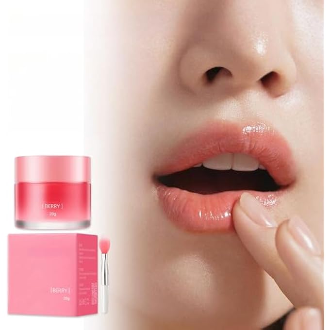 POSICHE OVERNIGHT REPAIR JELLY LIP MASK 20G LIP SLEEPING MASK, INTENSIVE MOISTURIZING, BERRY-INFUSED DELIGHT, REPAIR CHAPPED LIPS, REDUCE LIP LINES, NIGHTTIME LIP TREATMENT, SOOTHING LIP BALM - Image 1